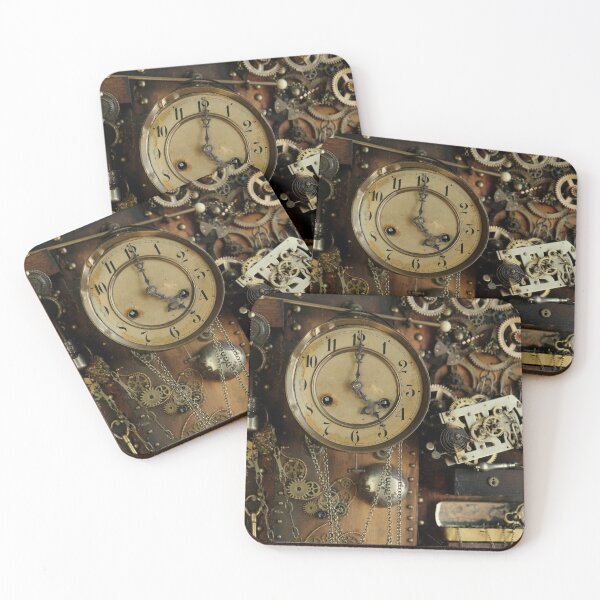 Item preview, Steampunk ancient gears clock designed and sold by Cinzia Murgia.
