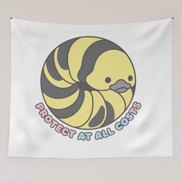 Item preview, Protect At All Costs Kawaii Rubber Ducky Isopod designed and sold by Arc2020.