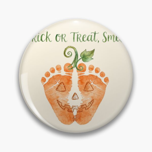 Item preview, Trick or Treat Pumpkin Footprint Baby Halloween Feet  designed and sold by Yellowriversss.