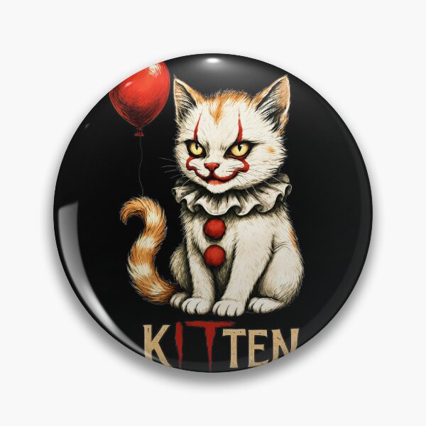 Item preview, Pennywise kitten with balloon horror movie designed and sold by Thudesign85.