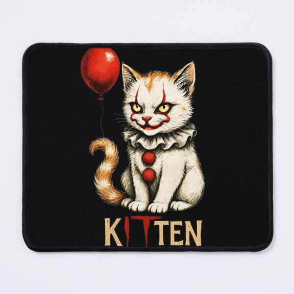 Item preview, Pennywise kitten with balloon horror movie designed and sold by Thudesign85.