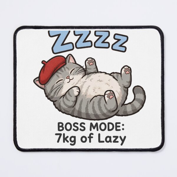 Item preview, BOSS MODE: 7kg of Lazy - Junior Chonky Cat designed and sold by MAISON SYLVIE.
