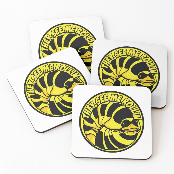 Item preview, They See Me Rollin Pop Art Rubber Ducky Isopod designed and sold by Arc2020.