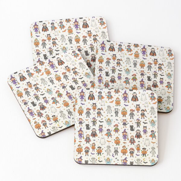 Item preview, Costume Party - Hand Drawn Seamless Halloween Pattern designed and sold by inkaylindesign.
