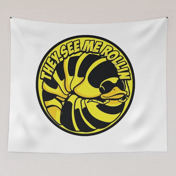 Item preview, They See Me Rollin Pop Art Rubber Ducky Isopod designed and sold by Arc2020.
