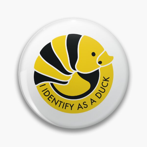 Item preview, I Identify As A Duck Minimalist Rubber Ducky Isopod designed and sold by Arc2020.