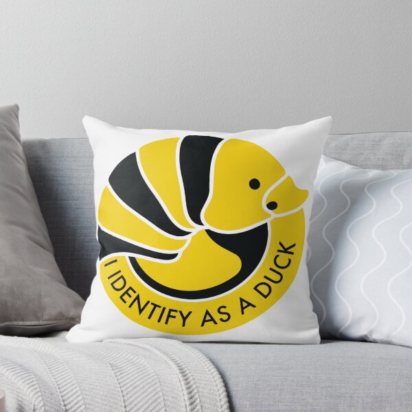 Item preview, I Identify As A Duck Minimalist Rubber Ducky Isopod designed and sold by Arc2020.