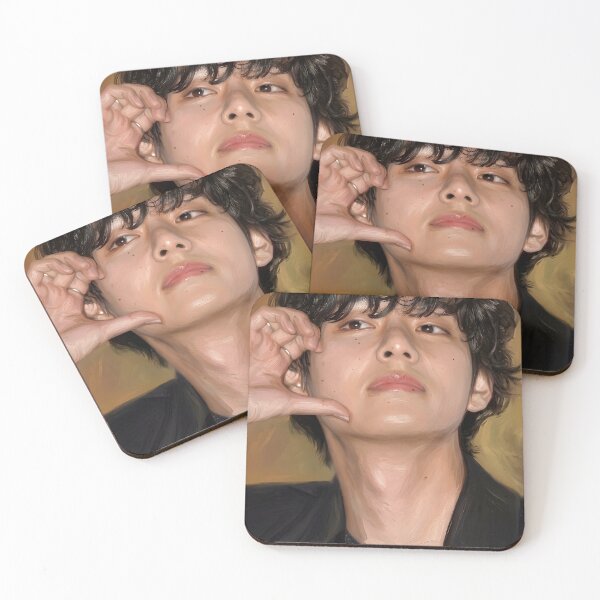 Item preview, Kim Taehyung Oil Painting designed and sold by maretsad.