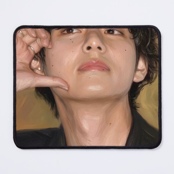 Item preview, Kim Taehyung Oil Painting designed and sold by maretsad.