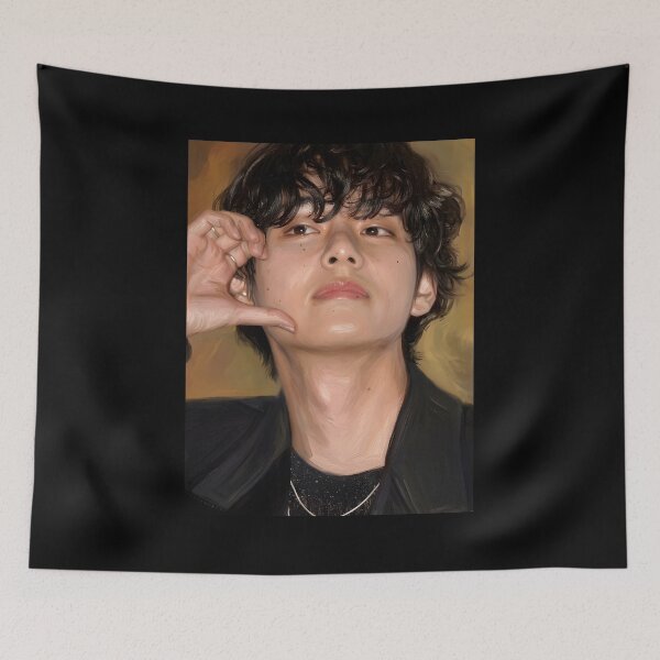 Item preview, Kim Taehyung Oil Painting designed and sold by maretsad.