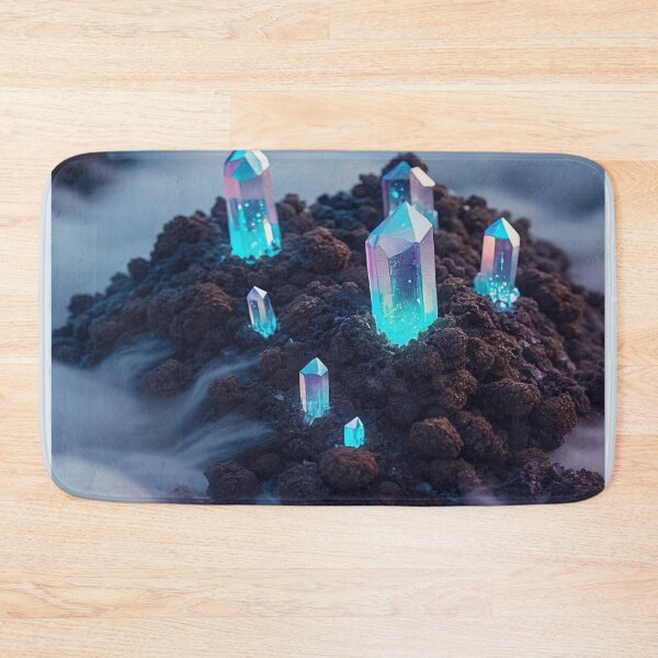 Item preview, Glowing Crystal Island Above the Clouds designed and sold by ClarityPulse Studio.