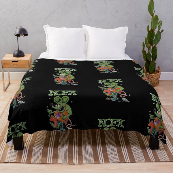 Item preview, NOFX Punk Rock Rat Fink Style Vintage designed and sold by luhan1204shop.