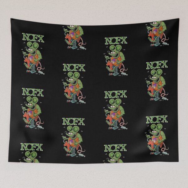 Item preview, NOFX Punk Rock Rat Fink Style Vintage designed and sold by luhan1204shop.