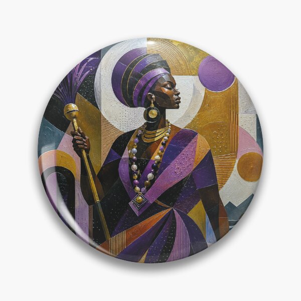 Item preview, West African Goddess Oya, Spirit of the Wind painting. designed and sold by GalleryKauffeld.