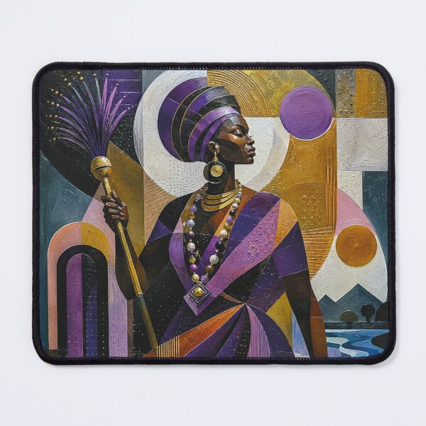 Item preview, West African Goddess Oya, Spirit of the Wind painting. designed and sold by GalleryKauffeld.