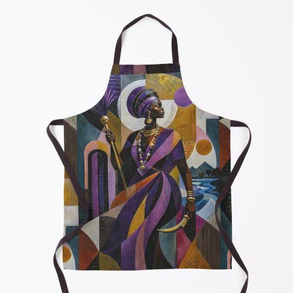Item preview, West African Goddess Oya, Spirit of the Wind painting. designed and sold by GalleryKauffeld.