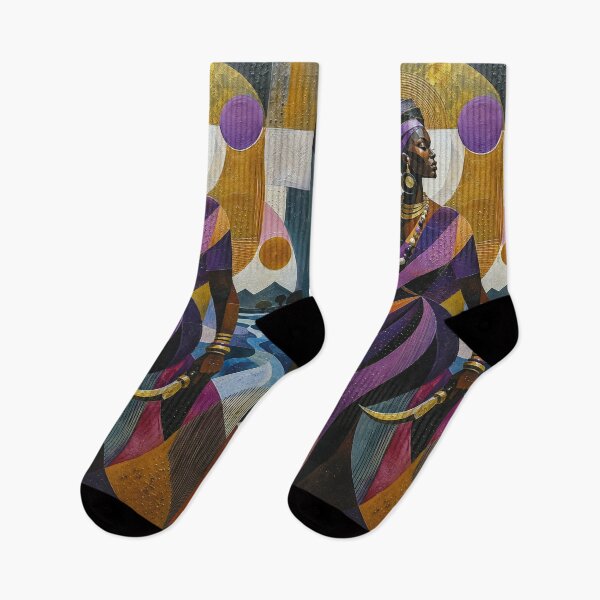Item preview, West African Goddess Oya, Spirit of the Wind painting. designed and sold by GalleryKauffeld.
