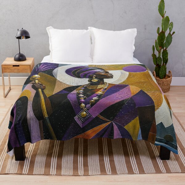 Item preview, West African Goddess Oya, Spirit of the Wind painting. designed and sold by GalleryKauffeld.