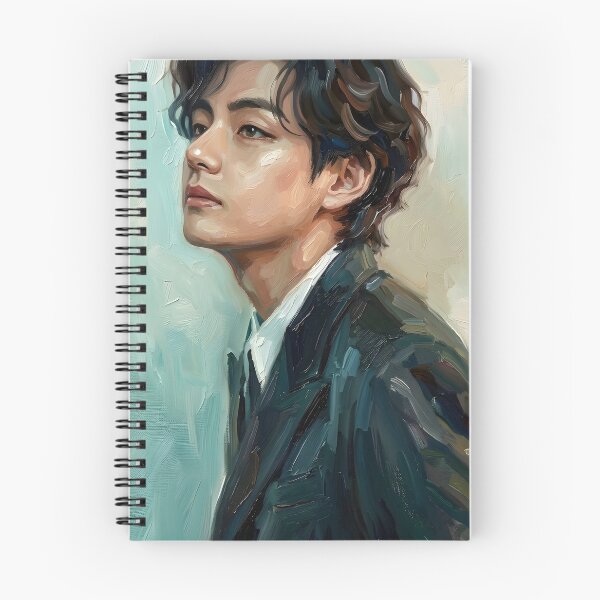 Item preview, Kim Taehyung Oil Painting designed and sold by maretsad.