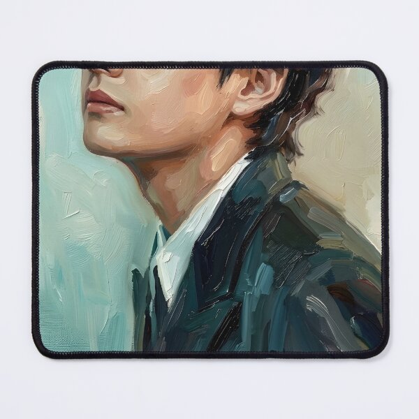 Item preview, Kim Taehyung Oil Painting designed and sold by maretsad.