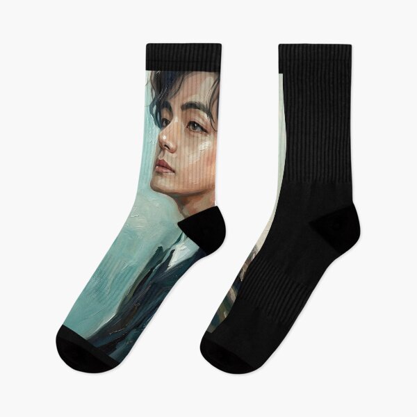 Item preview, Kim Taehyung Oil Painting designed and sold by maretsad.