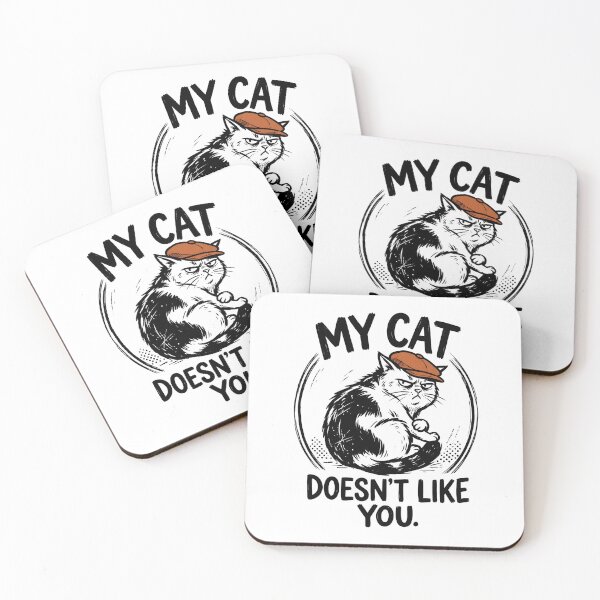 Item preview, My Cat Doesn't Like You Newsboy Flat Cap designed and sold by Mr Lee.