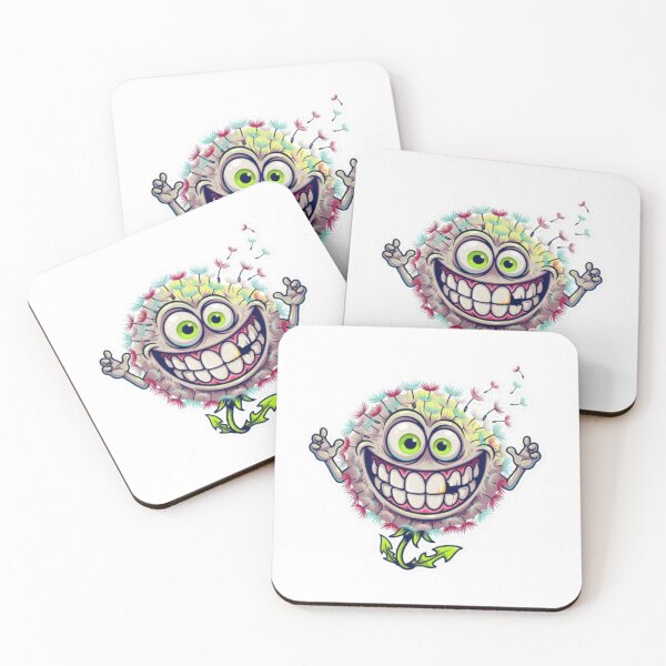 Item preview, Crazy Grinning Dandelion Flower Monster Character designed and sold by TeeDesignMaster.