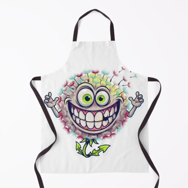 Item preview, Crazy Grinning Dandelion Flower Monster Character designed and sold by smartlogo_factory.