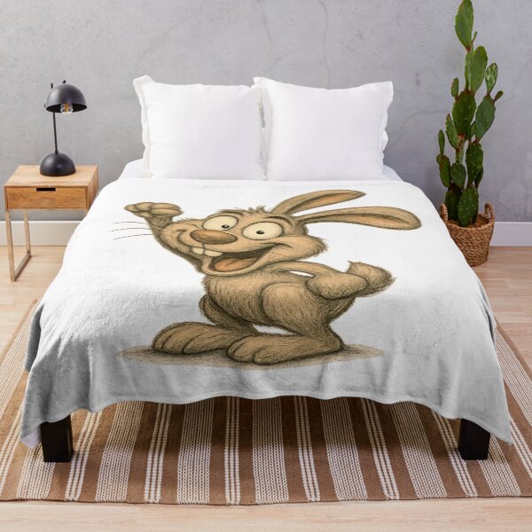 Item preview, Funny Excited Rabbit – Cute Happy Bunny Design designed and sold by Yomere.