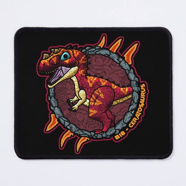 Item preview, Ceratosaurus | Pocket Dinosaurs #18 | Cute Chibi Dinosaur designed and sold by Grimtech Workshop.