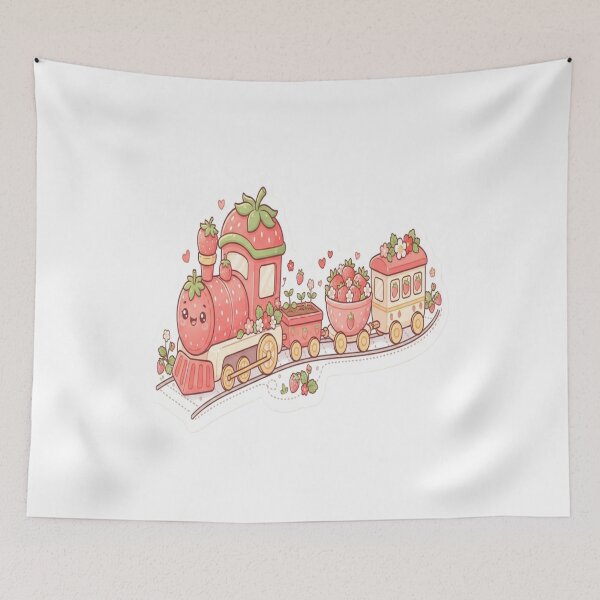 Item preview, Cute Strawberry Train Sticker ??? designed and sold by AdityaShop18.
