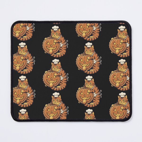 Item preview, Chef Cat Hugging Pumpkin Pie Halloween Art designed and sold by MewSpooky.