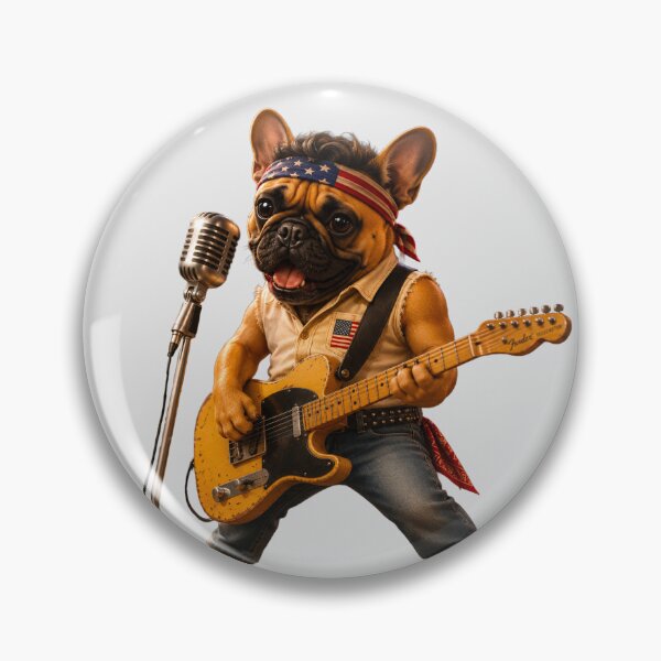 Item preview, French Bulldog ‘Bruce Springsteen’ designed and sold by SmARTNiki.
