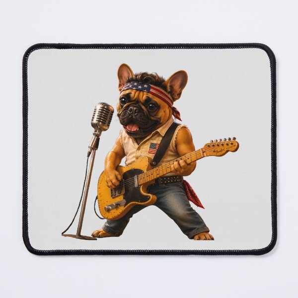 Item preview, French Bulldog ‘Bruce Springsteen’ designed and sold by SmARTNiki.