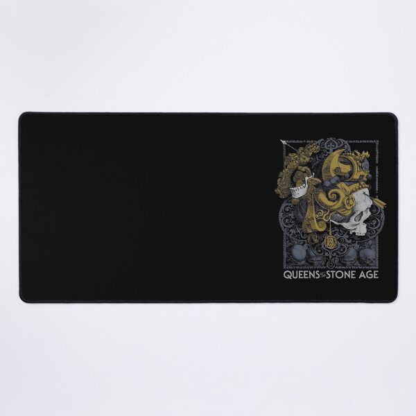Item preview, QOTSA Gold Skull Crest Artwork designed and sold by JayciMenese.