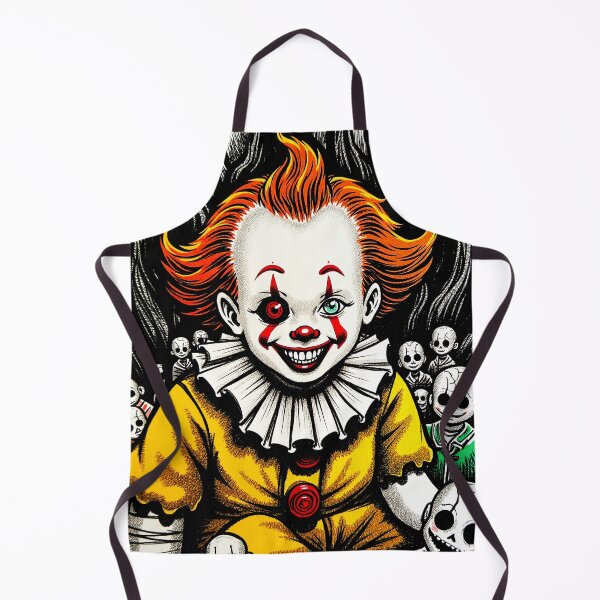 Item preview, Creepy Cute Clown Boy Portrait | Grunge Horror Character Art designed and sold by QQQueen.