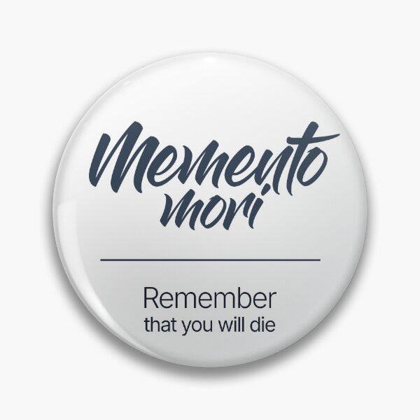 Item preview, Memento Mori – Minimalist Style Stoic Quote - Dark Version designed and sold by Stoic Core.