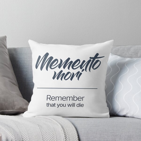 Item preview, Memento Mori – Minimalist Style Stoic Quote - Dark Version designed and sold by Stoic Core.