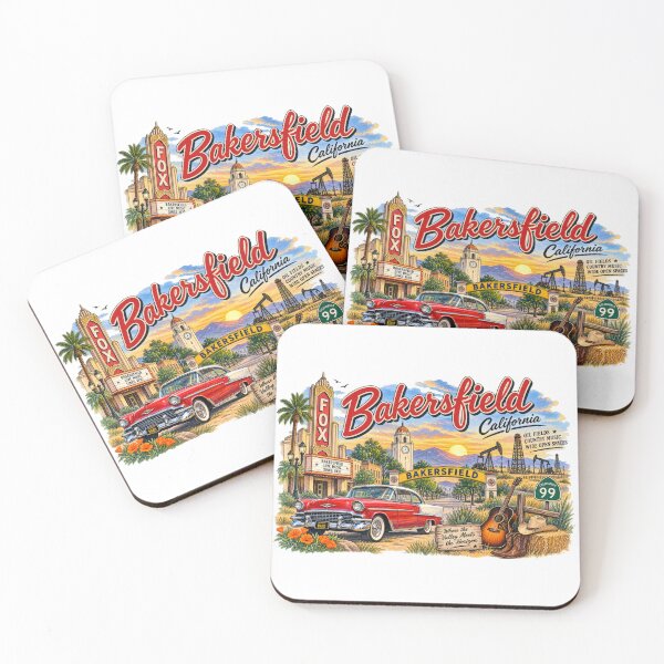 Item preview, Greetings from Bakersfield California – Vintage Landmark Collage designed and sold by Russell Thorne.