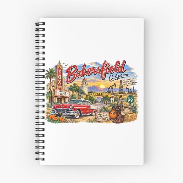 Item preview, Greetings from Bakersfield California – Vintage Landmark Collage designed and sold by Russell Thorne.