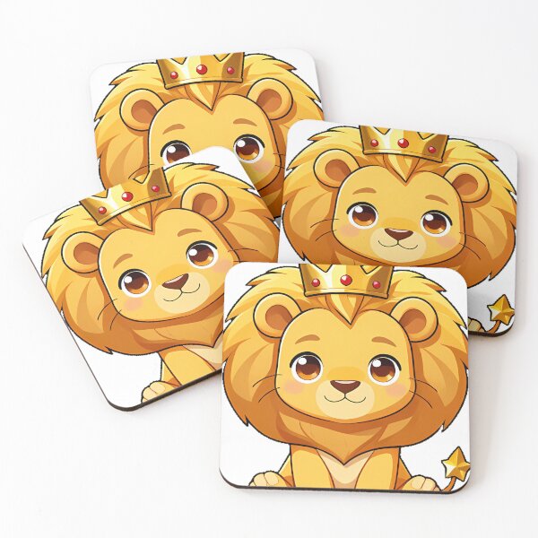 Item preview, Lion Cub with Golden Crown designed and sold by pumsquare.
