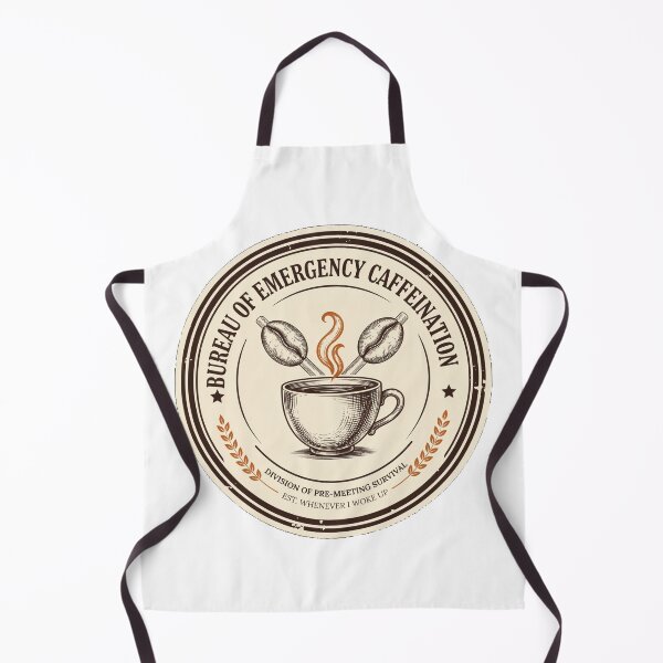 Item preview, Bureau of Emergency Caffeination - Funny Coffee Lover Badge designed and sold by HeeShirt.
