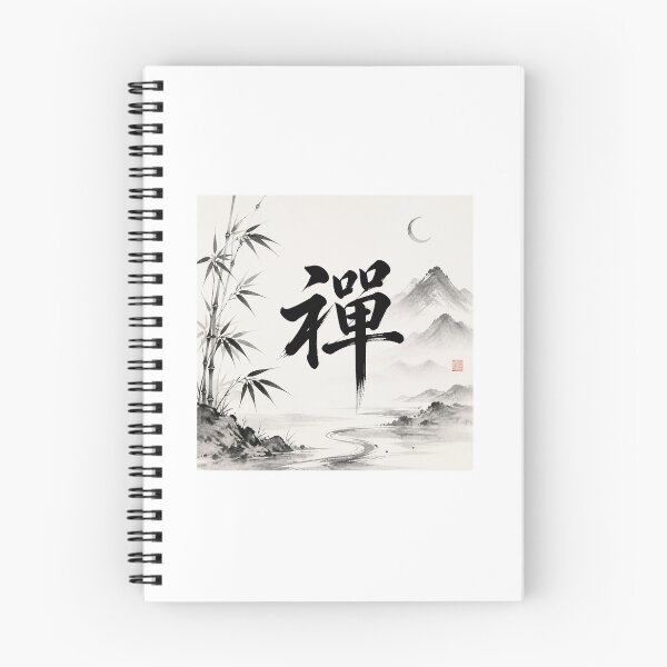 Item preview, Seon Hanja Calligraphy Ink Painting designed and sold by Moonya26.