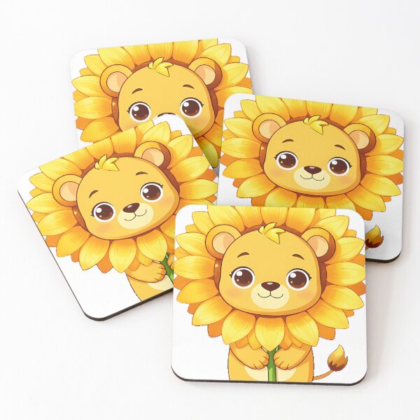 Item preview, Lion Cub with Big Sunflower designed and sold by pumsquare.