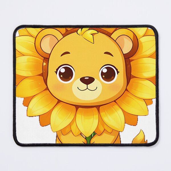 Item preview, Lion Cub with Big Sunflower designed and sold by pumsquare.
