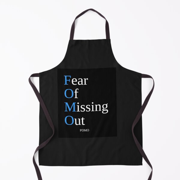 Item preview, FOMO — Fear Of Missing Out Neon Blue Design designed and sold by VzerosDigital.