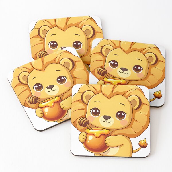 Item preview, Lion Cub with Honey Pot designed and sold by pumsquare.