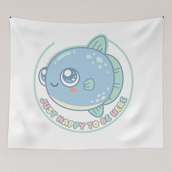 Item preview, Just Happy To Be Here Kawaii Ocean Sunfish designed and sold by Arc2020.