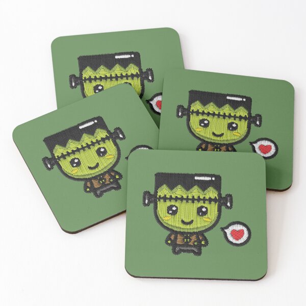 Item preview, Kawaii Frankenstein Halloween Embroidery Patch Sticker – Kids designed and sold by · GAMING SOUL ·.