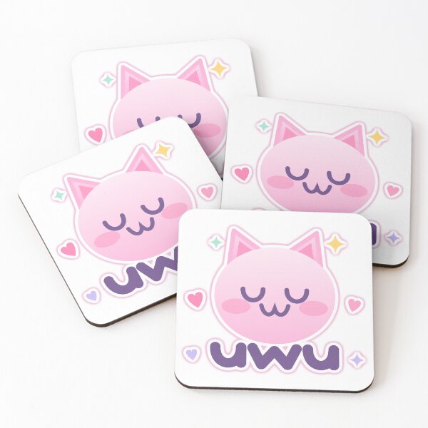 Item preview, Cute Kawaii UwU Cat Pastel Sticker designed and sold by NTOO.